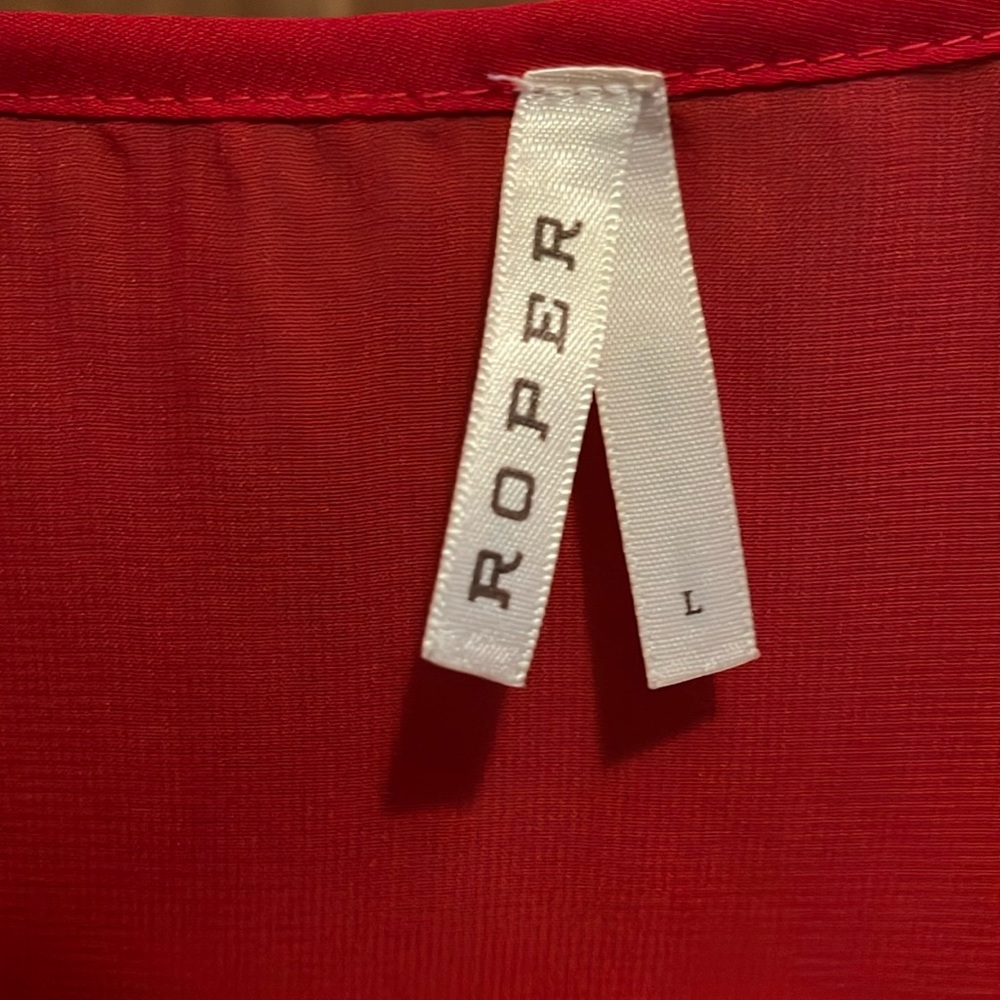 Roper shell top multi colored